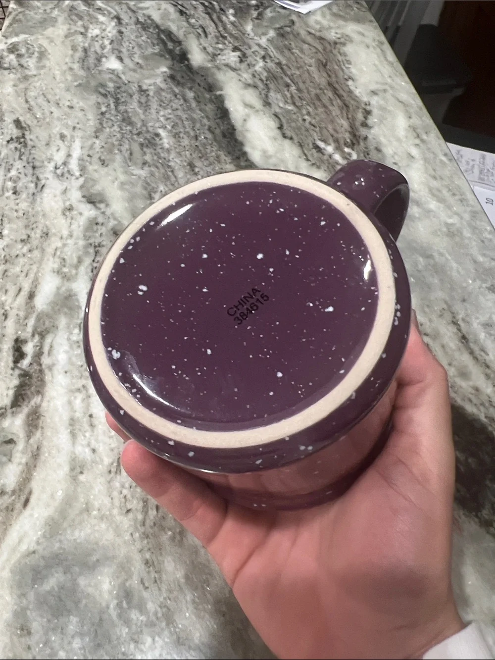 Purple Speckled Ceramic Mug